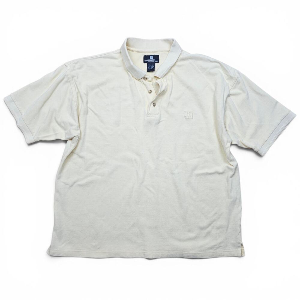 GIVENCHY Activewear Polo Shirt Mens M Y2K Elevated Designer Casual Preppy Sporty